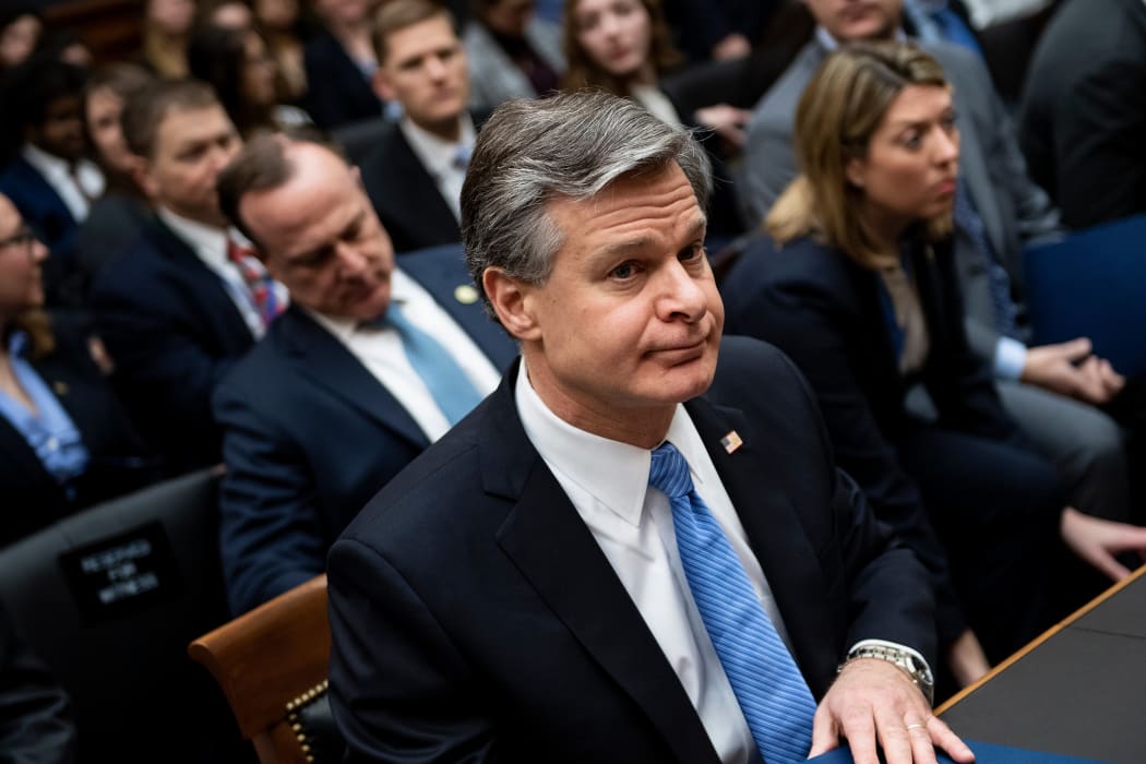 FBI director Christopher Wray arrives at a full committee hearing on "Oversight of the Federal Bureau of Investigation" on Capitol Hill February 5, 2020, in Washington, DC.