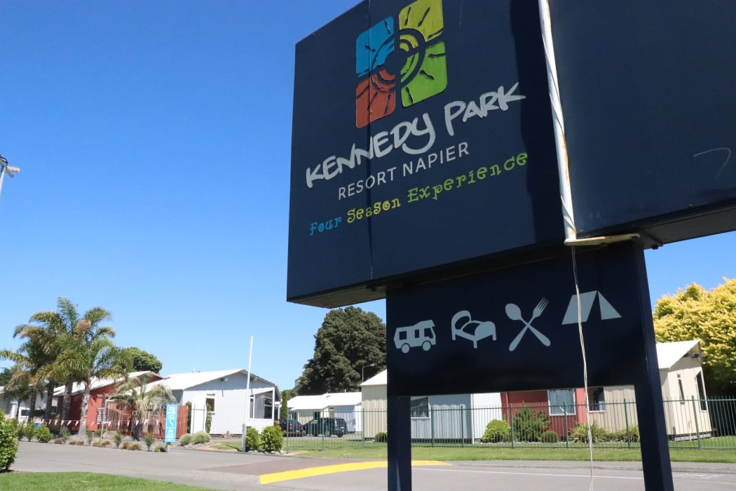 The Napier City Council’s Kennedy Park resort has had to cancel almost 1000 bookings because it has so many flood victims living there.