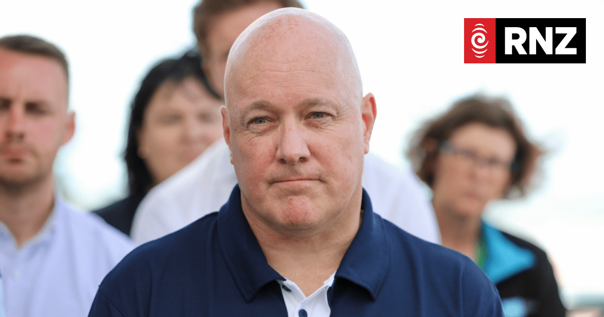 PM Christopher Luxon speaks to media from Tai Rāwhiti Emergency Coordination Centre