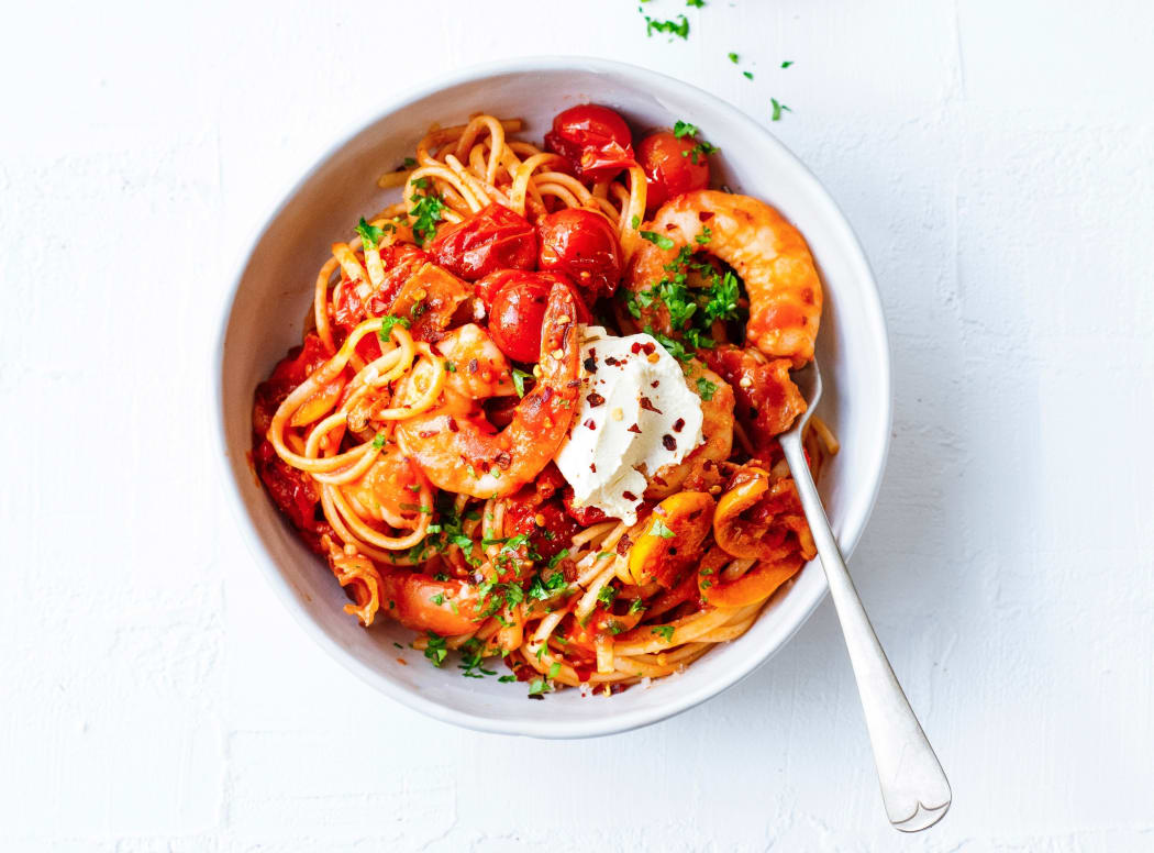 Chilli Prawn Pasta