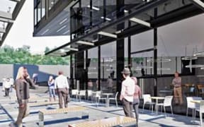 An artist's impression of the Bowen Campus office development in central Wellington.