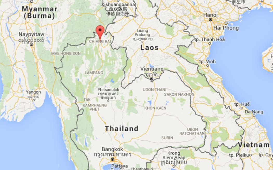 The fire swept through a school dormitory in Chiang Rai, northern Thailand.