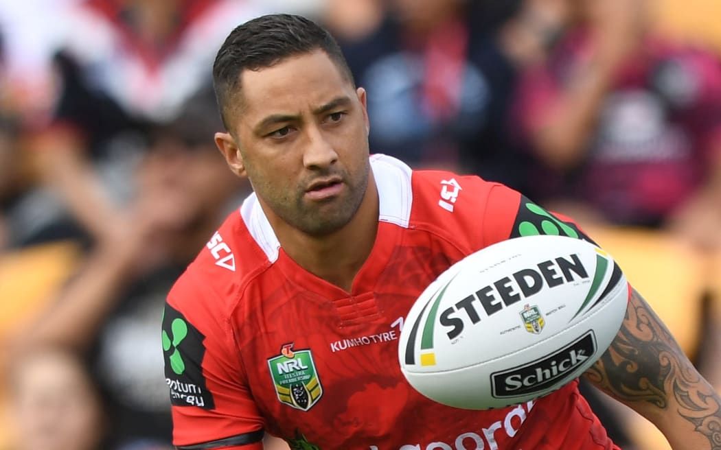 Benji Marshall playing for the Dragons in 2016.