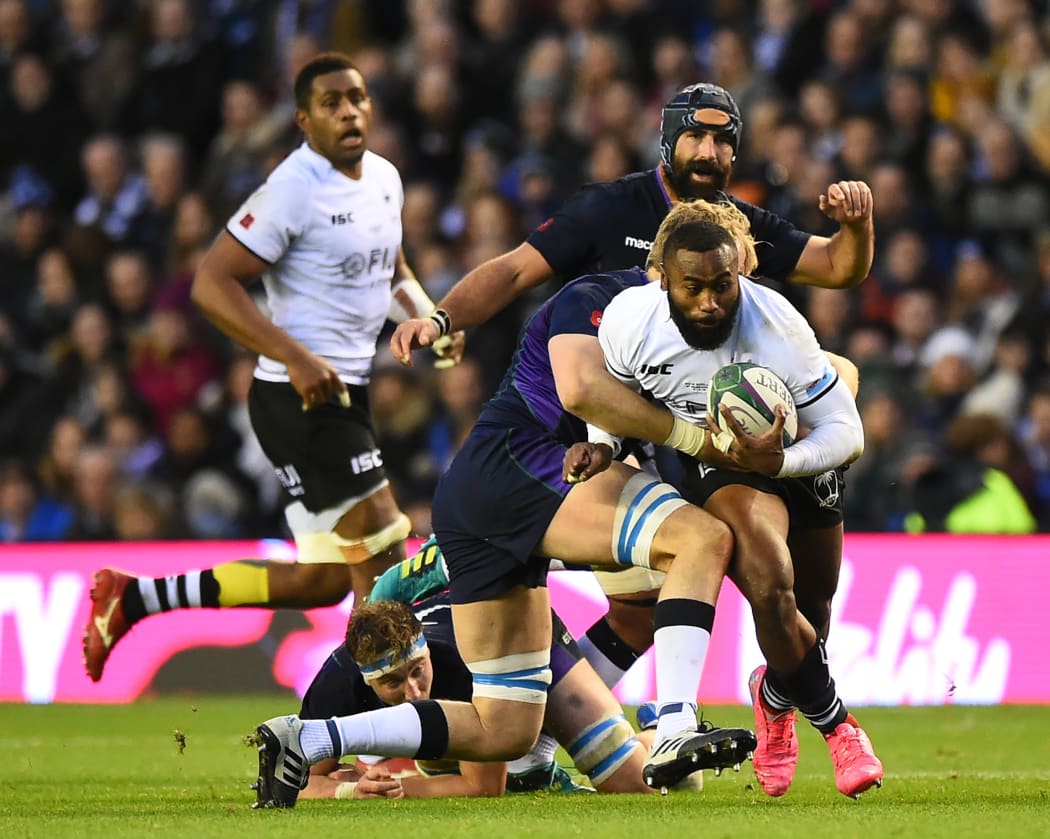 Semi Radradra scored one of Fiji's two tries at Murrayfield.