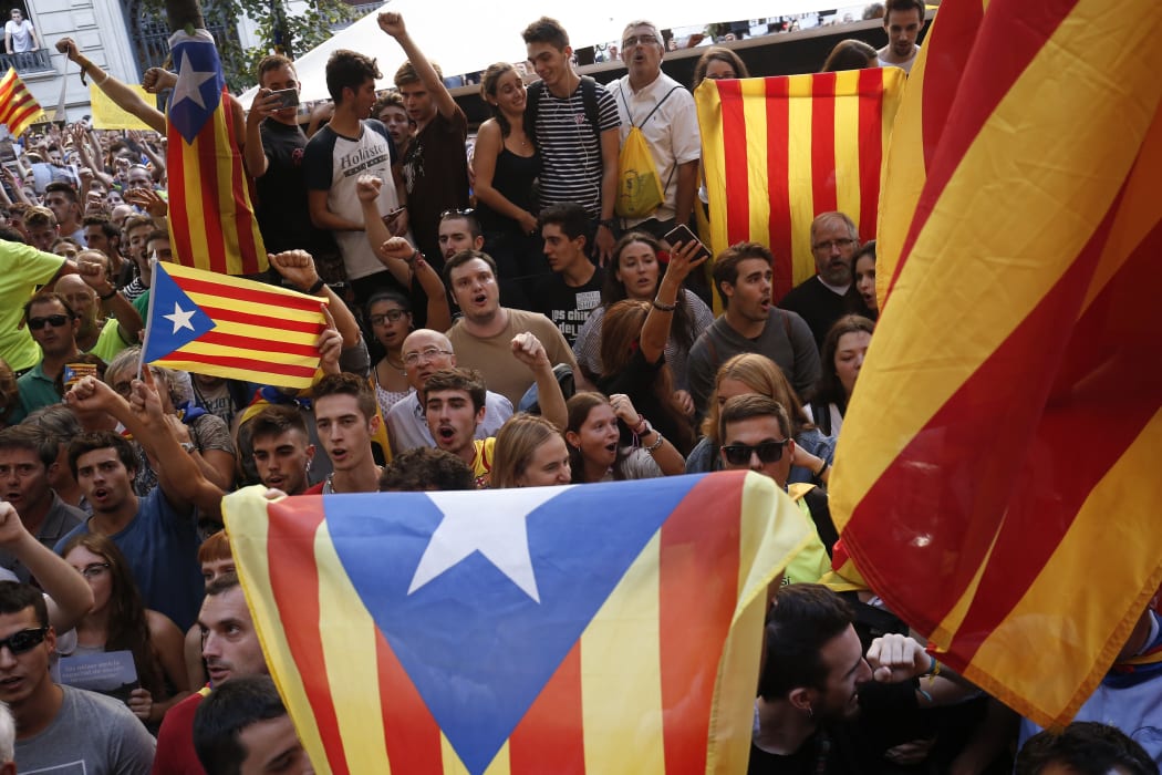 Catalonia independence rally Barcelona