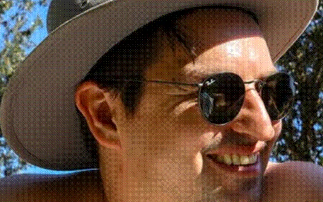 Matthew Gruter has left the country with his wife and child.