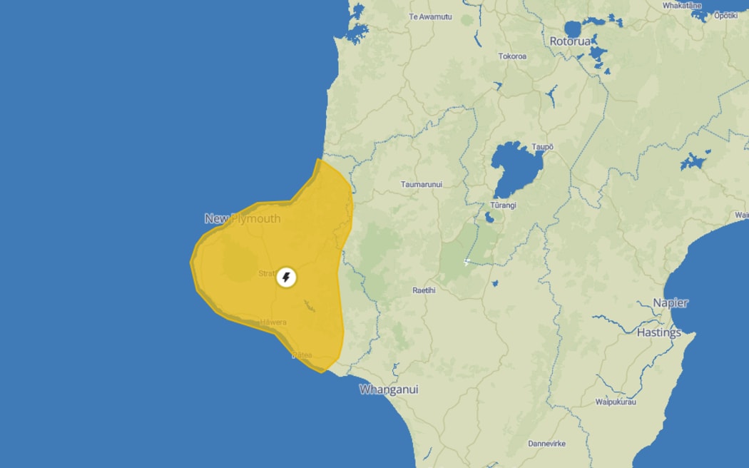 MetService says the thunderstorms could produce a few small short-lived tornadoes that are expected be very localised.