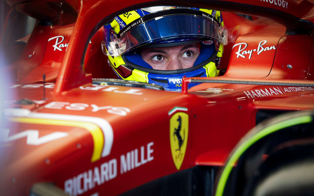 British driver Oliver Bearman filled in for the ill Carlos Sainz at Ferrari at the 2024 Saudi Arabian Grand Prix