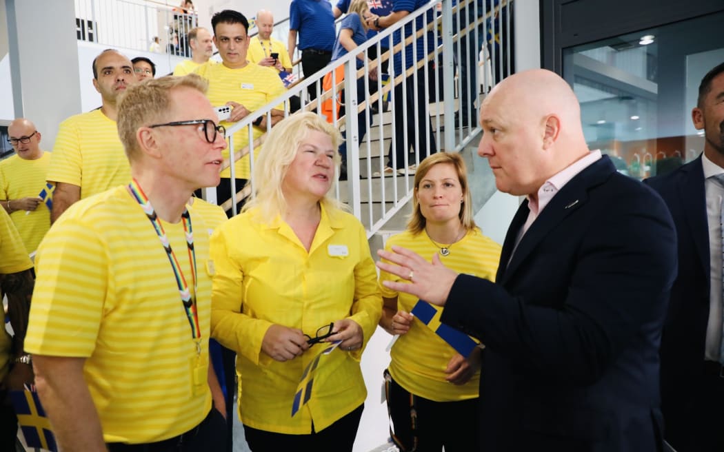 Prime Minister Christopher Luxon at IKEA's grand opening