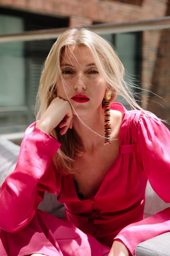 Maggie Hewitt is the designer and founder of luxury label, Maggie Marilyn.