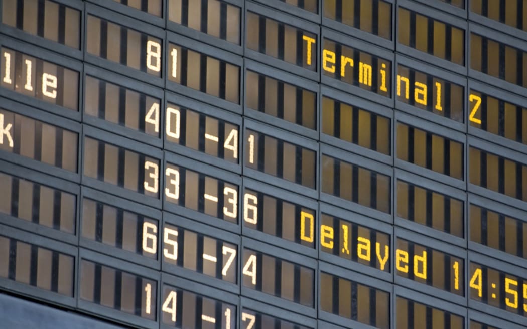 An airport departures' board (stock image)