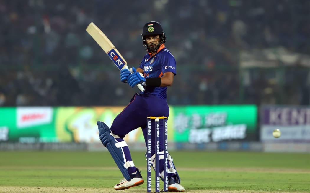 Shreyas Iyer of India.
