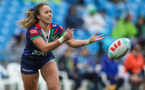 Lydia Turua-Quedley of the Warriors, One New Zealand Warriors Women v Parramatta Eels Women.
