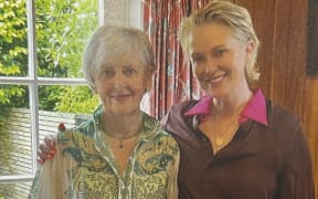 Helen Gregory and Julia DeLuney together on Christmas Day at Gregory's Baroda Street home in 2023, in a photo taken off DeLuney's phone by police.