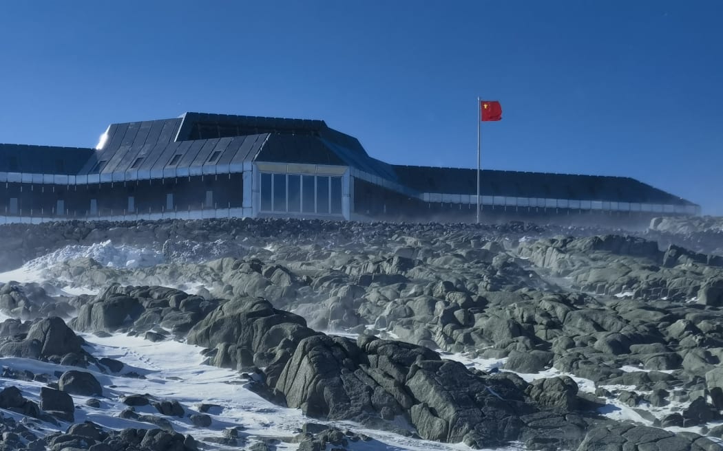 China's Qinling Station in Antarctica, the country's fifth research station in the continent, on it's first day of operation, 7 February, 2024.