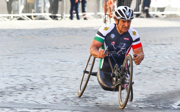 Alex Zanardi, Italian champion on HandBike.