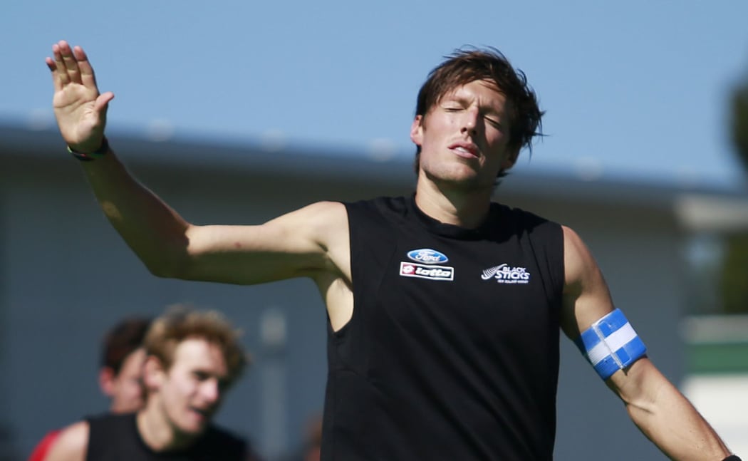 The New Zealand men's hockey captain Simon Child.