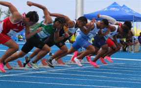 Track and field are underway at the Pacific Games with pole vault, high jump, steeple chase, distance running and 100m sprints taking place on Monday at Solomon Islands national stadium in Honiara. 27 November 2023