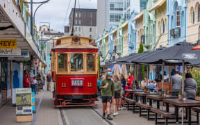 Regent Street, Christchurch, mid-summer, 2020.