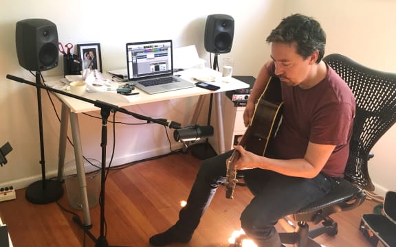 Jon Toogood in his home studio