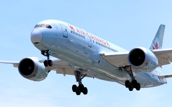 An Air Canada aircraft arrives at Toronto Pearson International Airport in Mississauga, Ontario, on May 27, 2026. (Photo by Mike Campbell/NurPhoto) (Photo by Mike Campbell / NurPhoto via AFP)