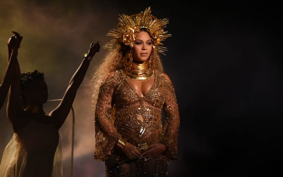 Beyonce Knowles at this year's Grammy Awards.