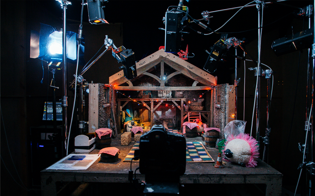 Stop go animation set of Shawn the Sheep