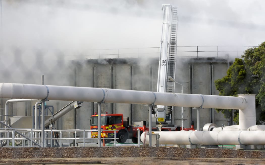 Christchurch wastewater treatment plant fire