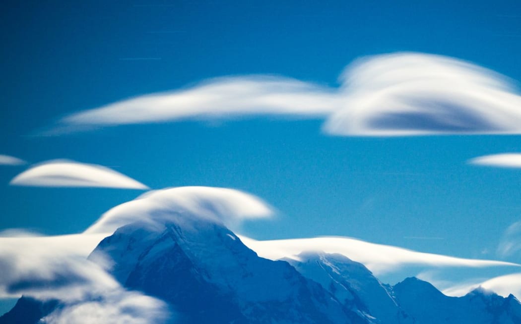 Clouds and mountains