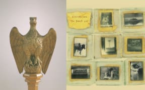 Album covers for The Fuzzy Robes' Midday Prayers and Electrelane's The Power Out.