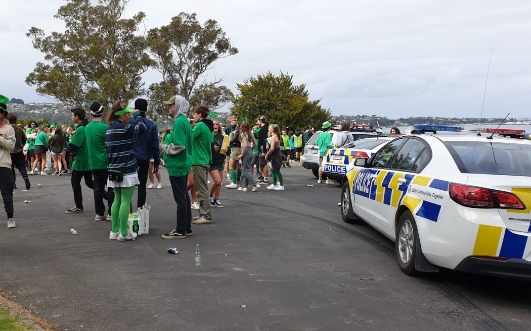 University of Otago students celebrating St Patrick's Day