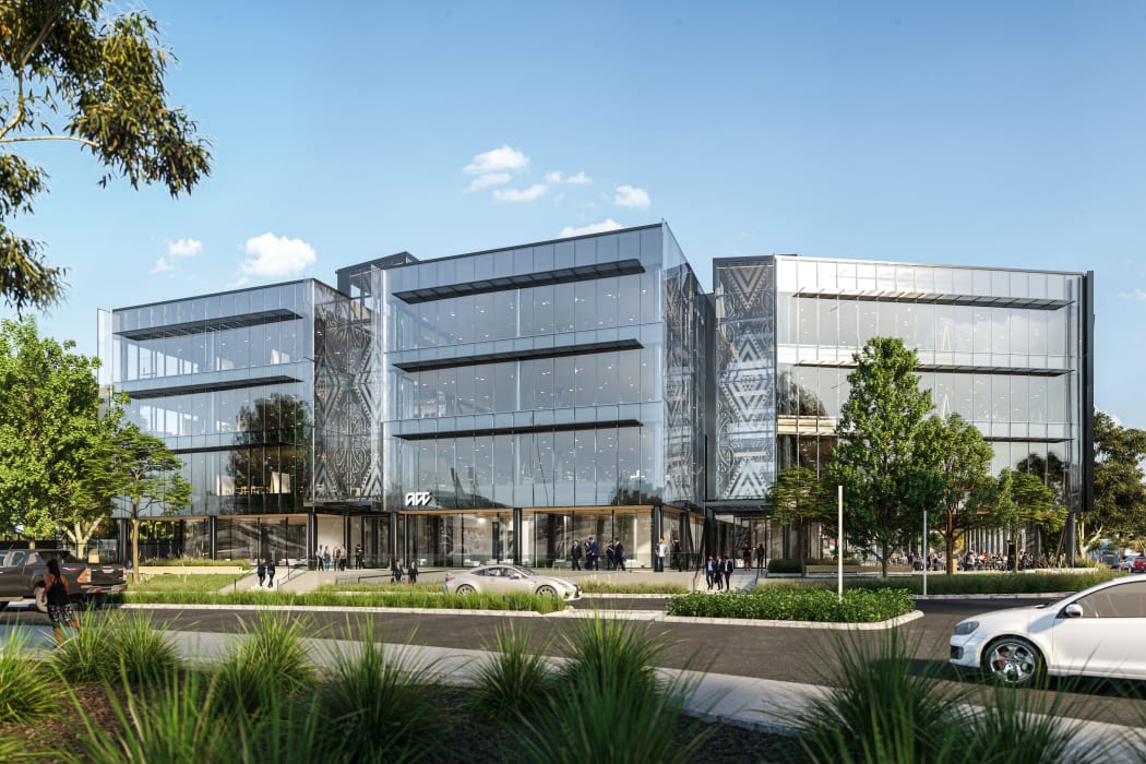 An artist's impression of the new ACC building in Hamilton
