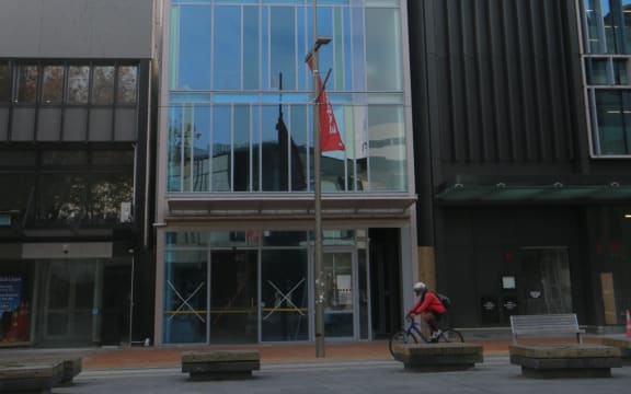 230 High Street Christchurch is the narrow, glass-fronted building in the centre.