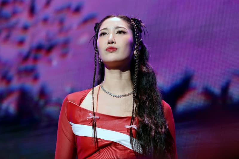 Ejae performs at iHeartRadio's Jingle Ball on December 5, 2025, in Los Angeles, California. Her role in "KPop Demon Hunters" has catapulted her to international stardom. **One time only use of image**