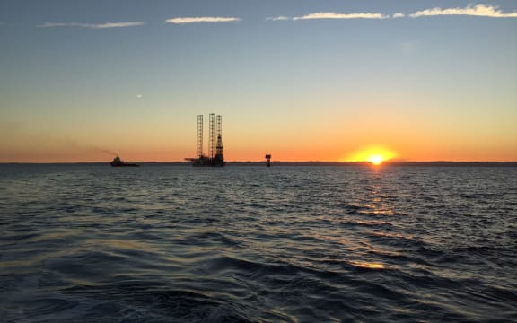 The BOSS jack up rig heads out to the Pohokura platforrm for a three-month well-intervention and maintenance programme. after being blessed by local hapu.