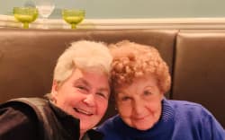 Lynda Topp with her mum Jean