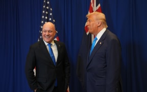 Christopher Luxon and Donald Trump.