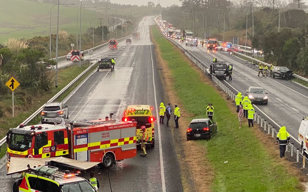 Emergency services are responding to a serious crash on the Waikato Expressway, Hampton Downs reported around 12:05pm. Two vehicles are believed to have been involved.
Initial indications suggest there are serious injuries.
The northbound lane is blocked, and diversions are being put in place at the Rodda Road on-ramp and Hampton Downs off-ramp.  Motorists are advised to avoid the area.
14 June 2024
New Zealand Herald photograph by Alanah Eriksen