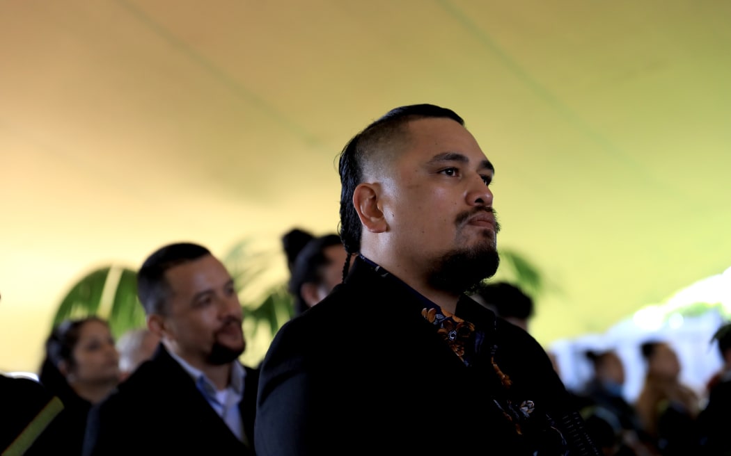 Government officials, Pacific community representatives and Ngāti Whātua Ōrākei gathered at Ōrākei marae in Auckland for the one-year anniversary of the Dawn Raids apology.