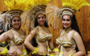 L-R Marcia, Zoe and Jaylyn from St Dominic's College