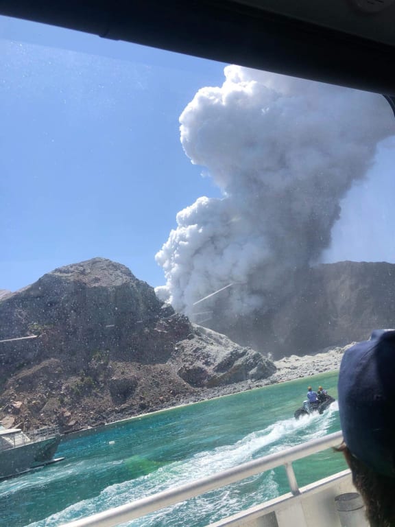 Lillani Hopkins and her father were on the scene when the eruption occurred.