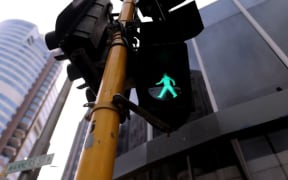 Wellington CBD - pedestrian green light
