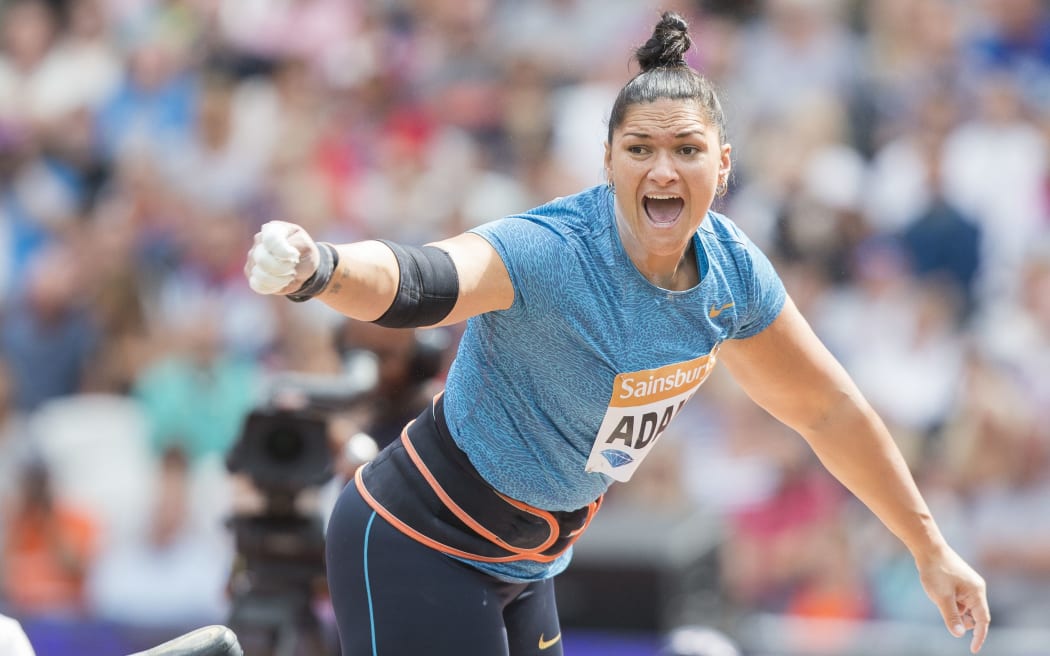 Val Adams competing in London 2015