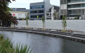 The memorial wall, which was unveiled at a private ceremony last night.