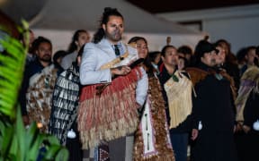 Kaikarakia Tawhiao McMarsters at Tirorangi Marae
