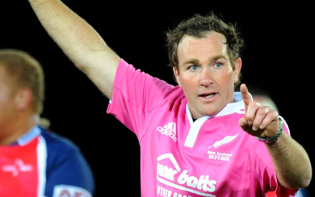 New Zealand rugby referee Glen Jackson