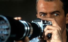 James Stewart in Alfred Hitchcock's 1954 thriller Rear Window
