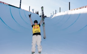 Finley MELVILLE IVES, NZL, Bib Number 1,FS,Halfpipe,Finals,2026, at FIS Freeski World Cup 2025-26 at Aspen Snowmass, Aspen, United States of America, 2026-01-10, Photo Credit: Andrew Wevers