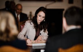 Prime Minister Jacinda Ardern is sworn in for her second term.
