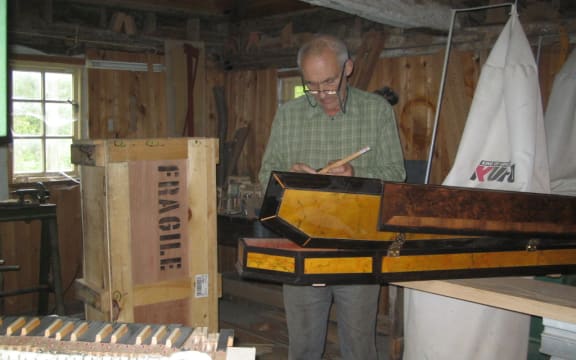 Instrument and furniture maker, Peter Owen.
